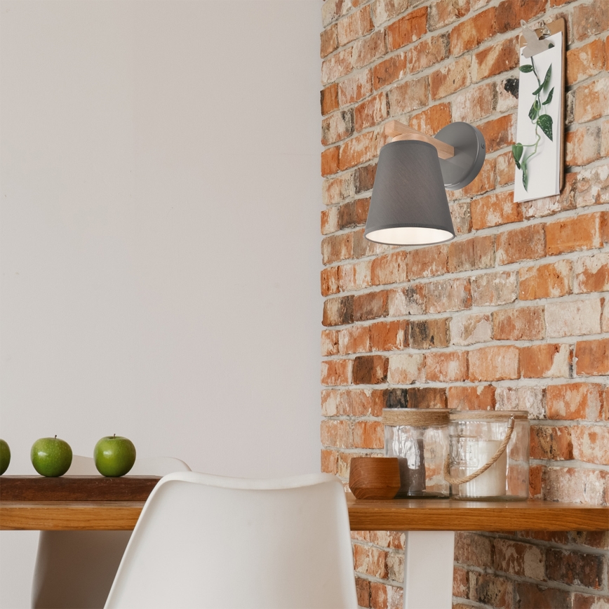 Wandlamp ELLIE 1xE27/60W/230V beuken