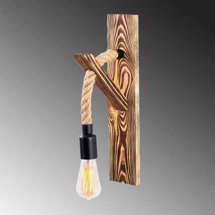Wandlamp EREBOS 1xE27/40W/230V bruin