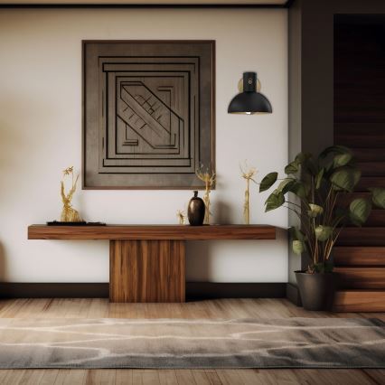 Wandlamp ESTATE MINI 1xE27/15W/230V zwart