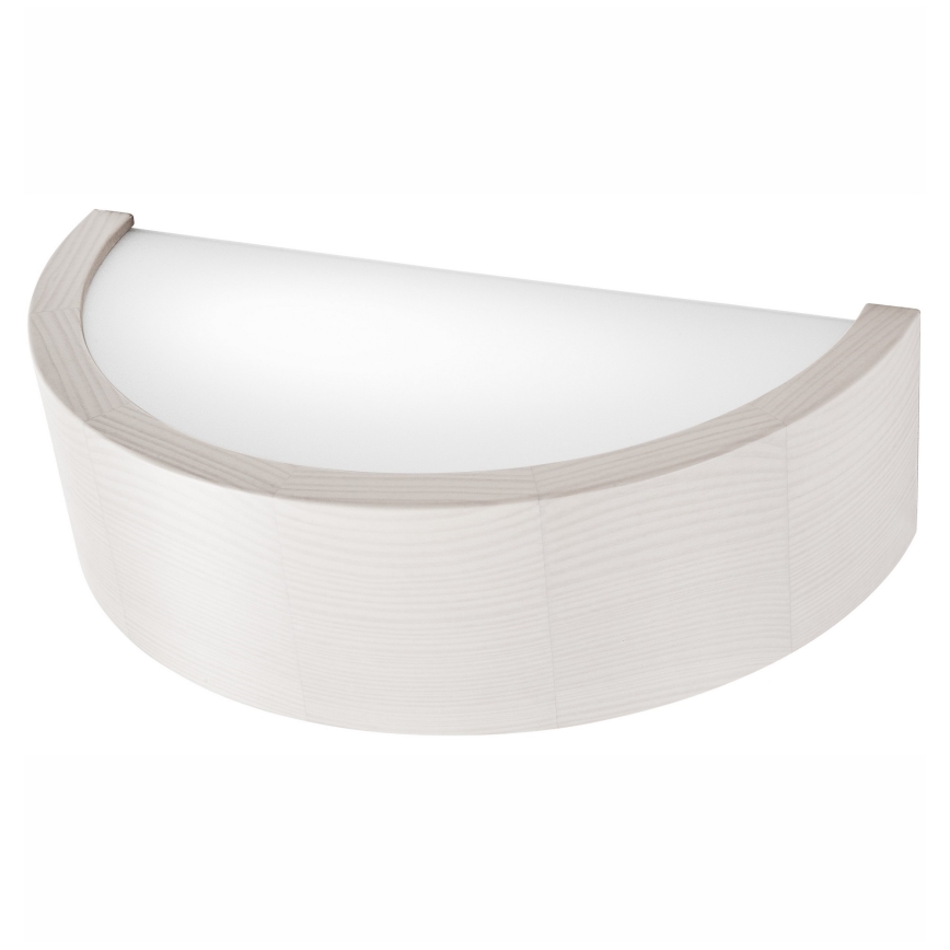Wandlamp EVELINA 1xE27/60W/230V wit/grenen