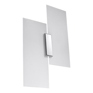 Wandlamp FABIANO 2xE27/60W/230V wit/glanzend chroom