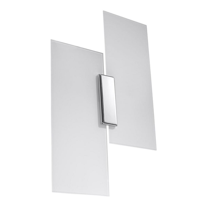 Wandlamp FABIANO 2xE27/60W/230V wit/glanzend chroom