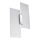 Wandlamp FABIANO 2xE27/60W/230V wit/glanzend chroom