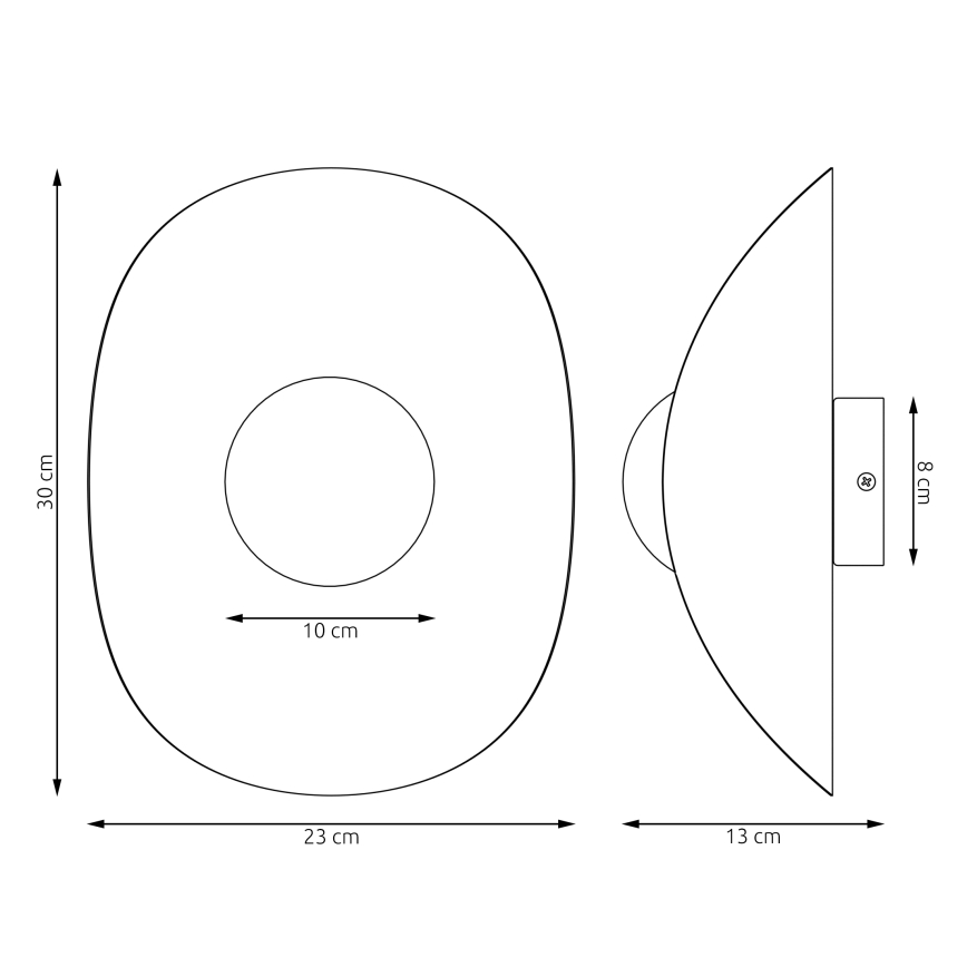 Wandlamp FIERO 1xG9/8W/230V wit