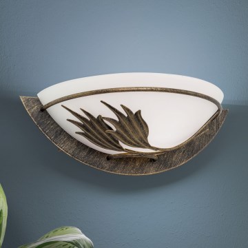 Wandlamp FLEUR 1xE14/60W/230V brons