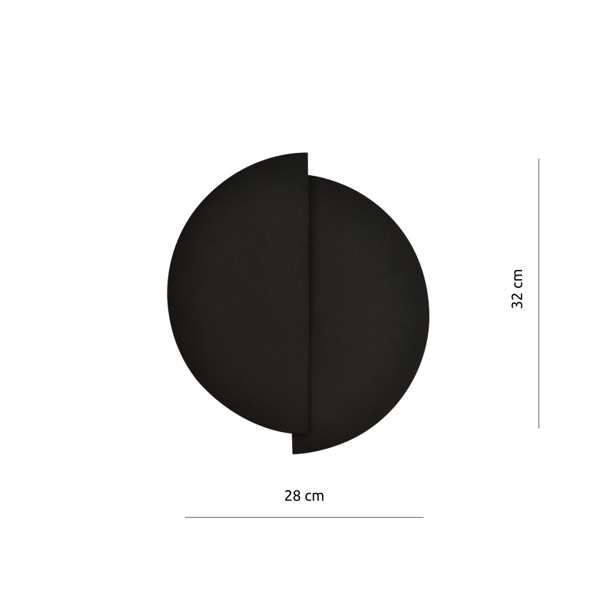 Wandlamp FORM 1xG9/8W/230V zwart