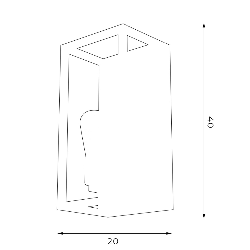 Wandlamp FRAME 2xE27/60W/230V