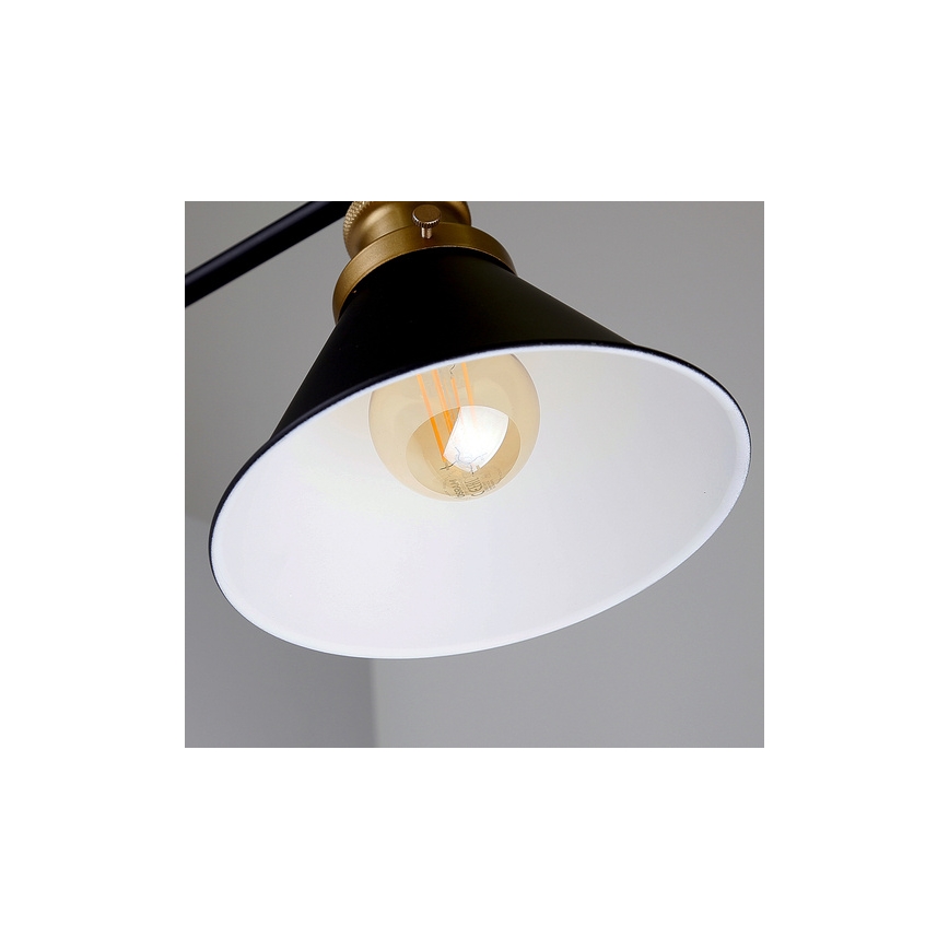 Wandlamp FUNDO 1xE27/40W/230V zwart/goud