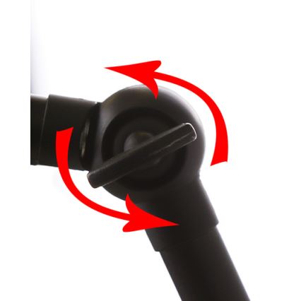 Wandlamp FUNDO 1xE27/40W/230V zwart/goud