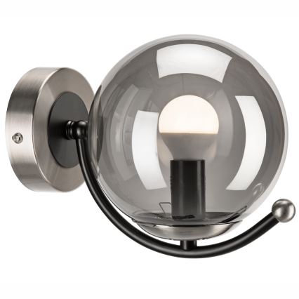 Wandlamp GEORGIA 1xE14/5W/230V mat chroom/gerookt