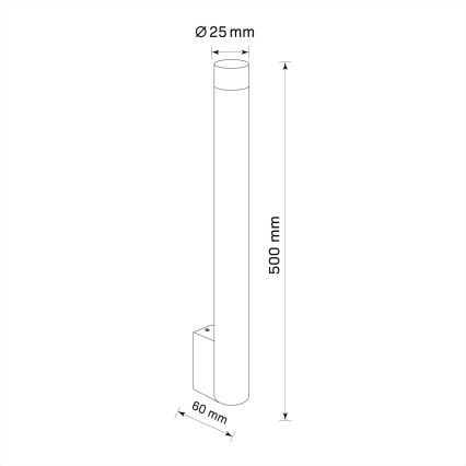 Wandlamp GLAM 1xG9/8W/230V zwart