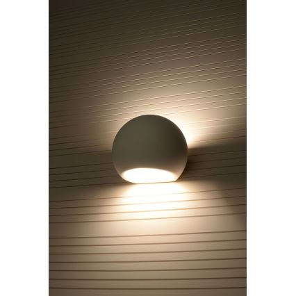 Wandlamp GLOBE 1xE27/60W/230V wit