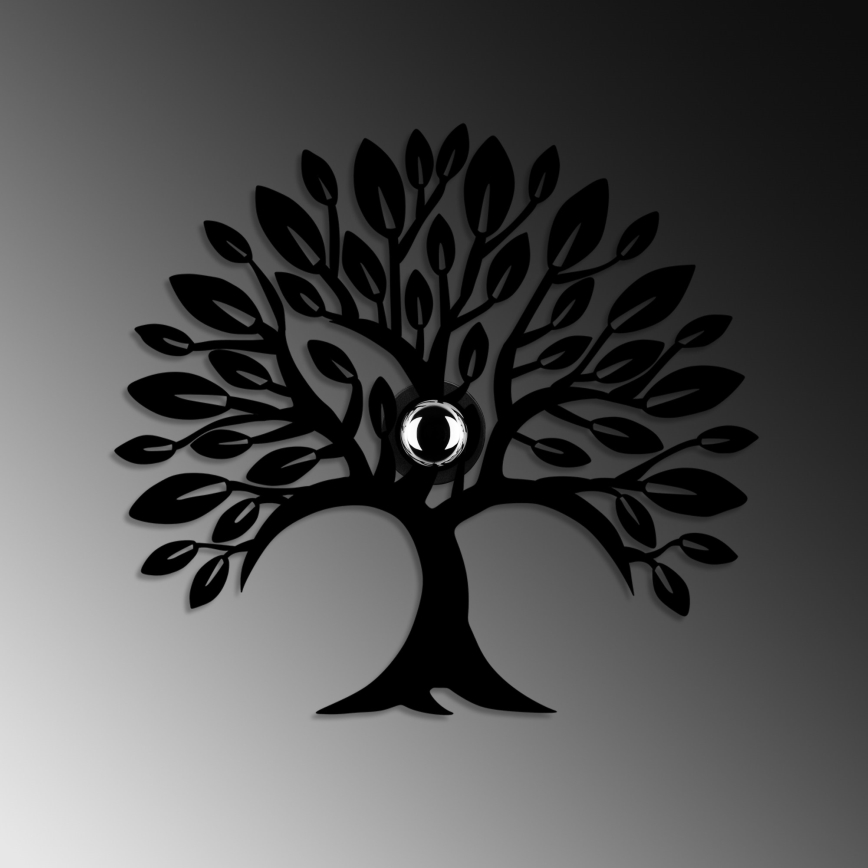 Wandlamp HEART TREE 1xE27/40W/230V zwart