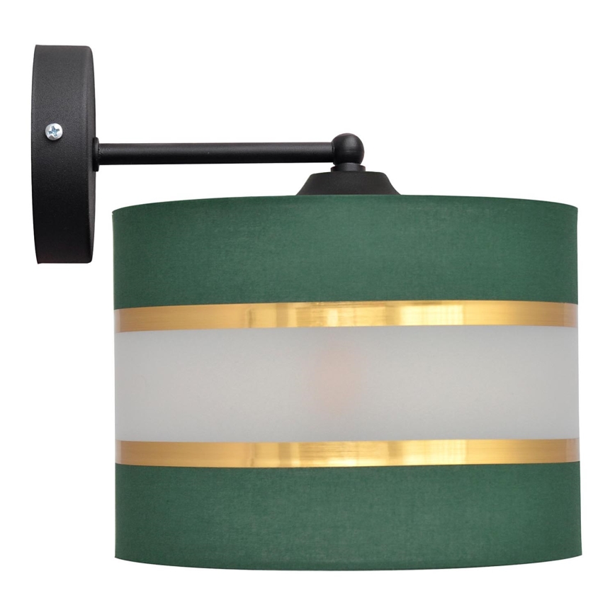 Wandlamp HELEN 1xE27/15W/230V groen/goud