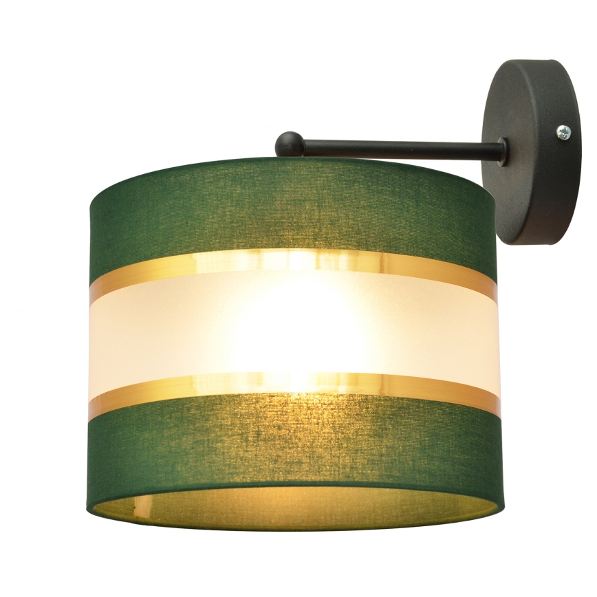 Wandlamp HELEN 1xE27/15W/230V groen/goud