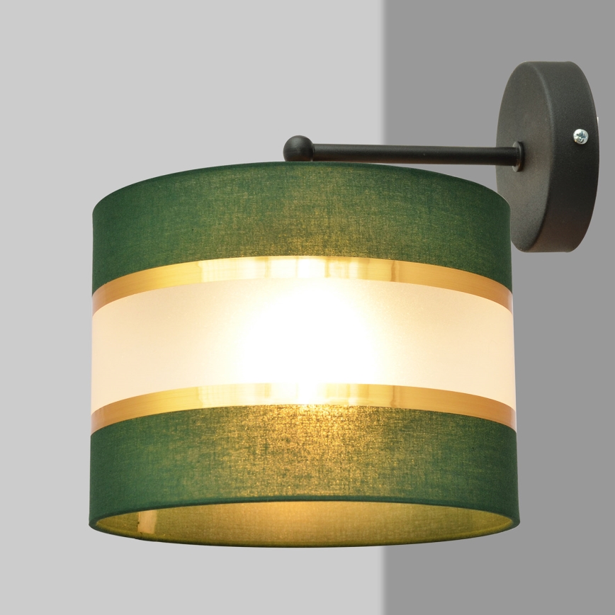 Wandlamp HELEN 1xE27/15W/230V groen/goud