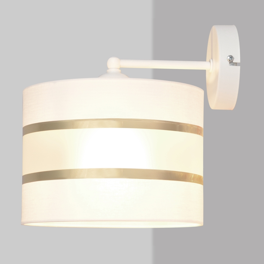 Wandlamp HELEN 1xE27/15W/230V wit/goud