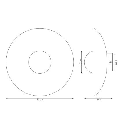Wandlamp INSPO 1xG9/8W/230V wit