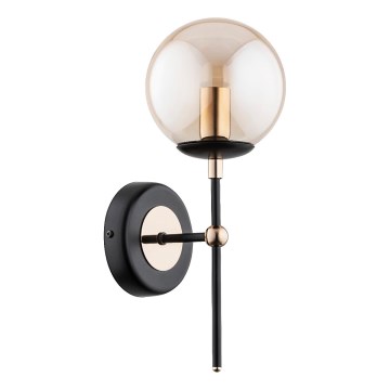 Wandlamp ITORIS 1xE14/10W/230V zwart/goud