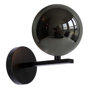 Wandlamp KAMA 1xG9/28W/230V zwart/gerookt zwart