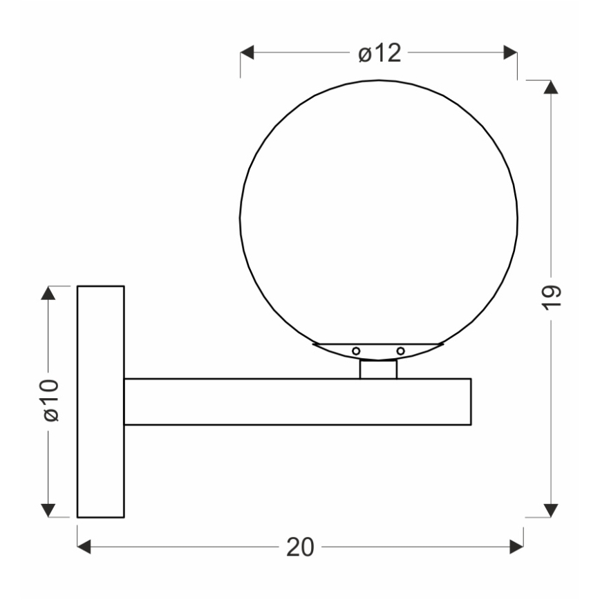 Wandlamp KAMA 1xG9/28W/230V zwart/gerookt zwart