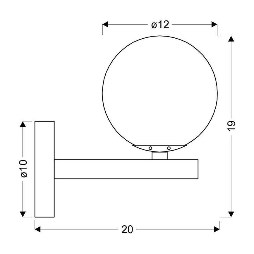 Wandlamp KAMA 1xG9/28W/230V zwart