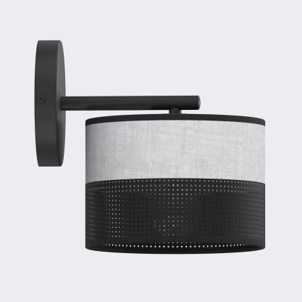 Wandlamp KARBON 1xE27/15W/230V zwart/grijs