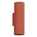 Wandlamp KARBON 2xGU10/10W/230V rood