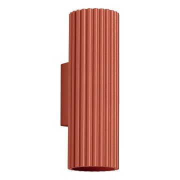 Wandlamp KARBON 2xGU10/10W/230V rood