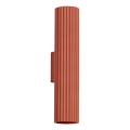 Wandlamp KARBON 2xGU10/10W/230V rood