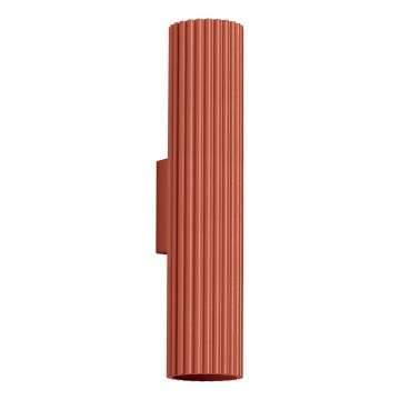 Wandlamp KARBON 2xGU10/10W/230V rood