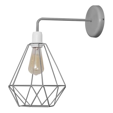 Wandlamp KARO 1xE27/15W/230V grijs