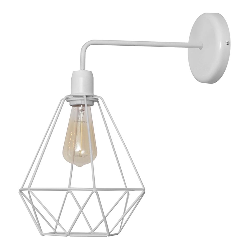 Wandlamp KARO 1xE27/15W/230V wit