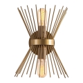 Wandlamp KIRPI 2xE27/40W/230V goudkleurig