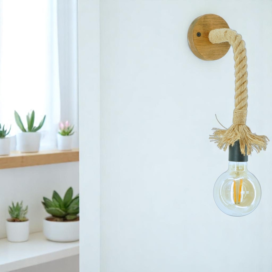 Wandlamp KOS 1xE27/60W/230V beuken - FSC gecertificeerd