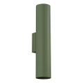 Wandlamp LAGOS 2xGU10/10W/230V groen