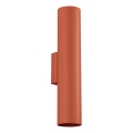 Wandlamp LAGOS 2xGU10/10W/230V rood