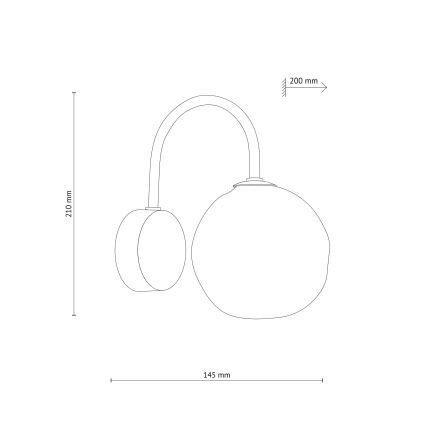 Wandlamp LAVA 1xG9/8W/230V beige/rookkleurig
