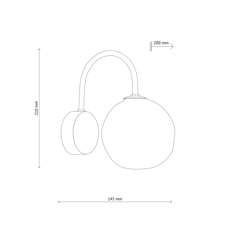 Wandlamp LAVA 1xG9/8W/230V brons/rookbeige