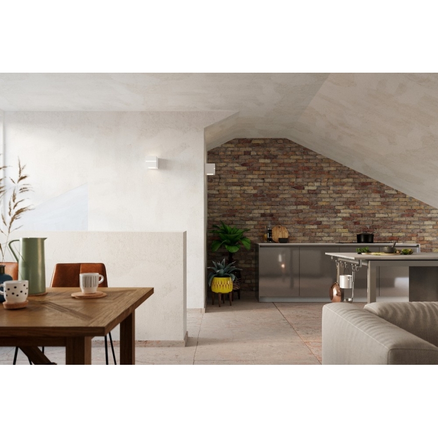 Wandlamp LEO LINE 1xE27/60W/230V wit