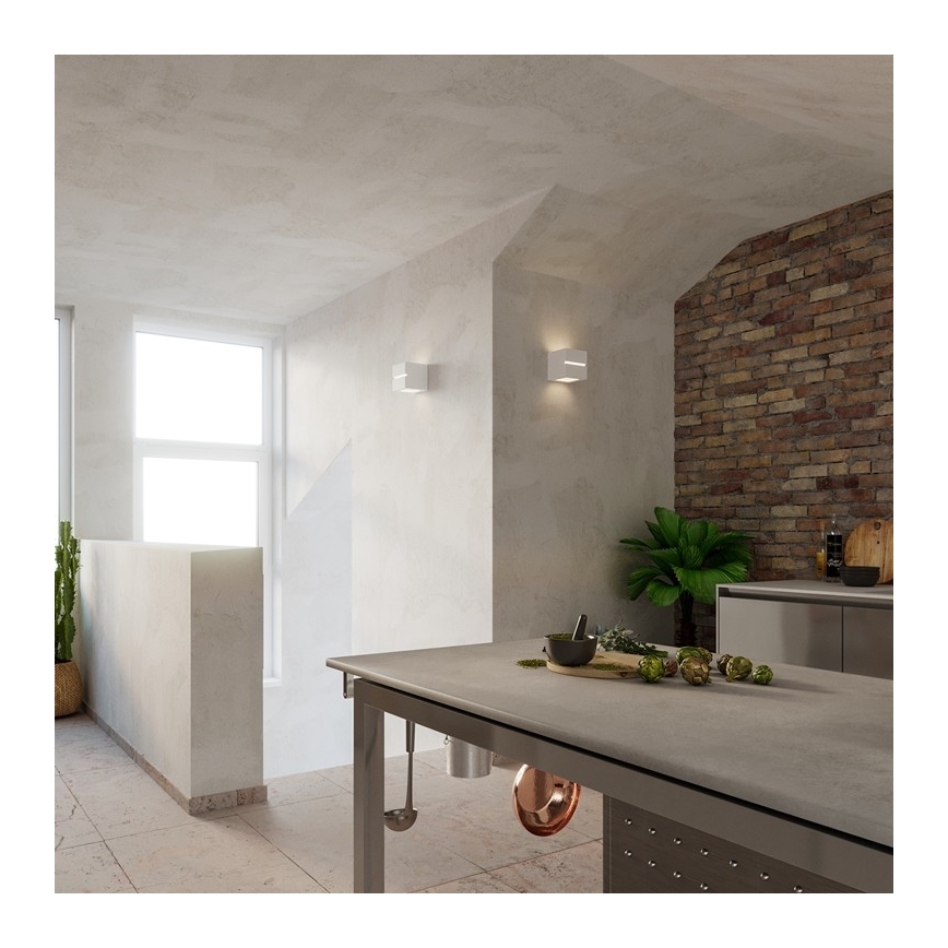 Wandlamp LEO LINE 1xE27/60W/230V wit