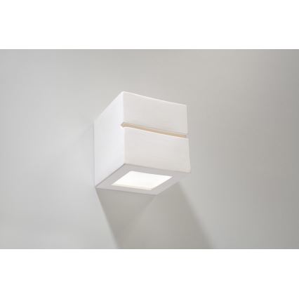 Wandlamp LEO LINE 1xE27/60W/230V wit