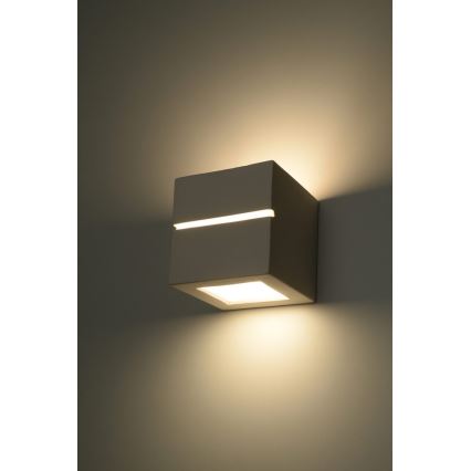 Wandlamp LEO LINE 1xE27/60W/230V wit