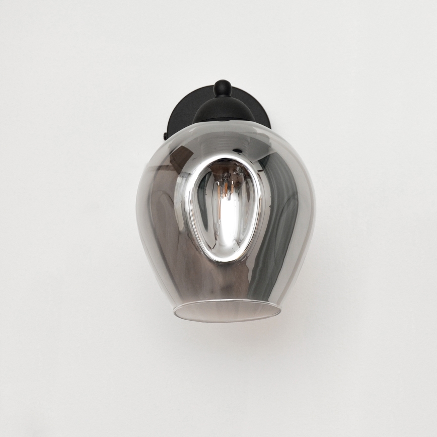 Wandlamp LILI 1xE27/15W/230V zwart/grijs