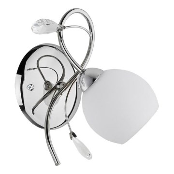 Wandlamp LIVIA 1xE14/10W/230V glanzend chroom