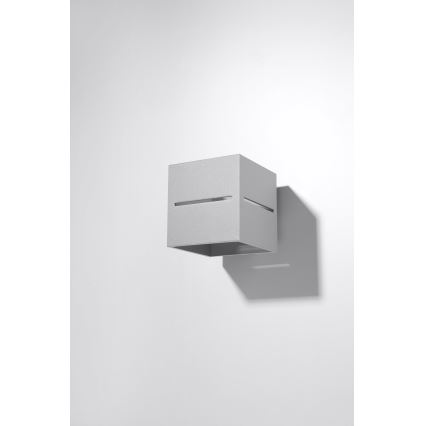 Wandlamp LOBO 1xG9/40W/230V grijs