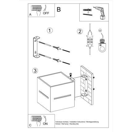 Wandlamp LOBO 1xG9/40W/230V wit