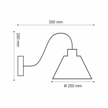 Wandlamp LOFT 1xE14/40W/230V