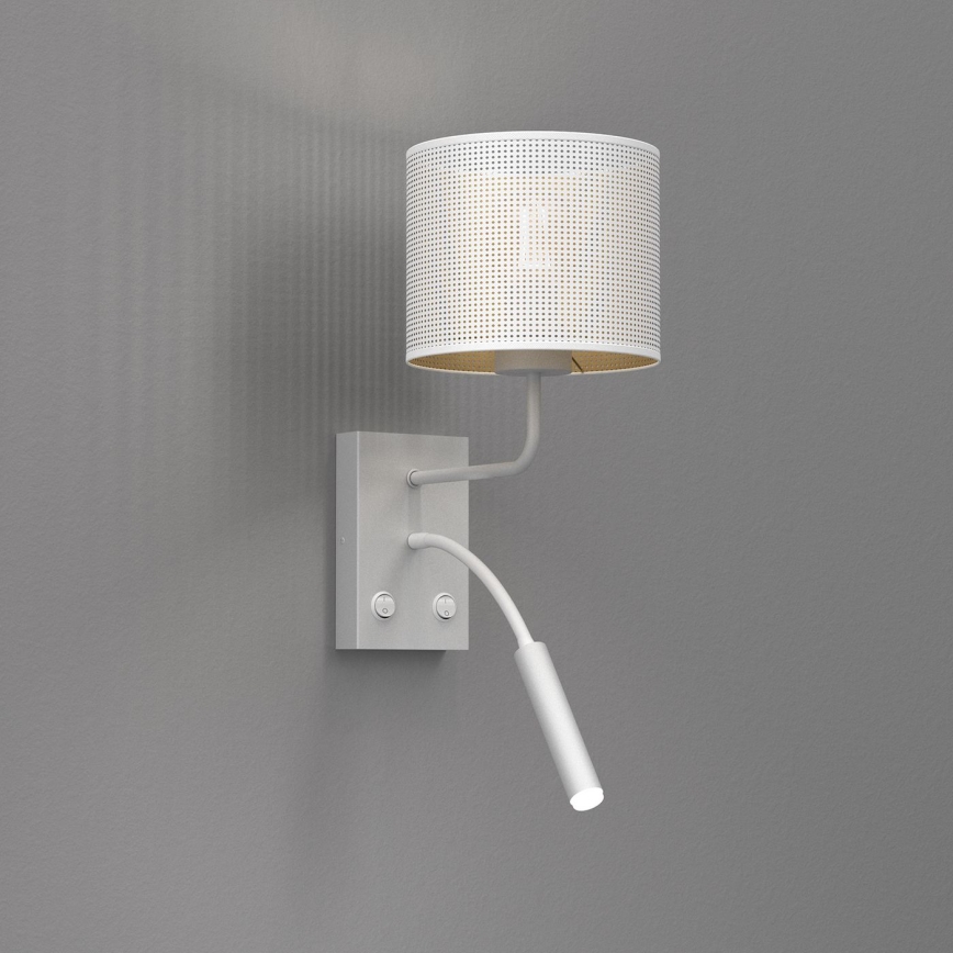 Wandlamp LOFT SHADE 1xE27/60W+1xG9/8W/230V wit/goud