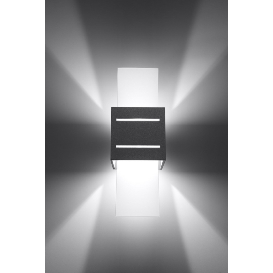 Wandlamp LORETO 1xG9/40W/230V grijs